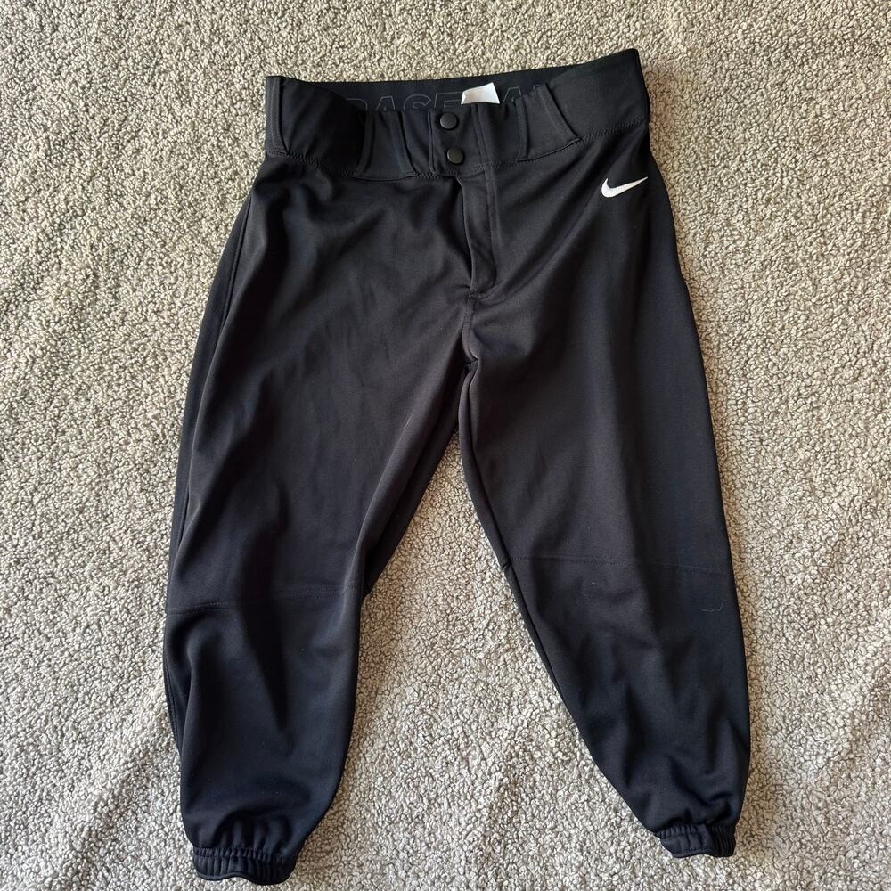 Nike Boys Vapor Pro Slim Fit Baseball Pants Black Size XL